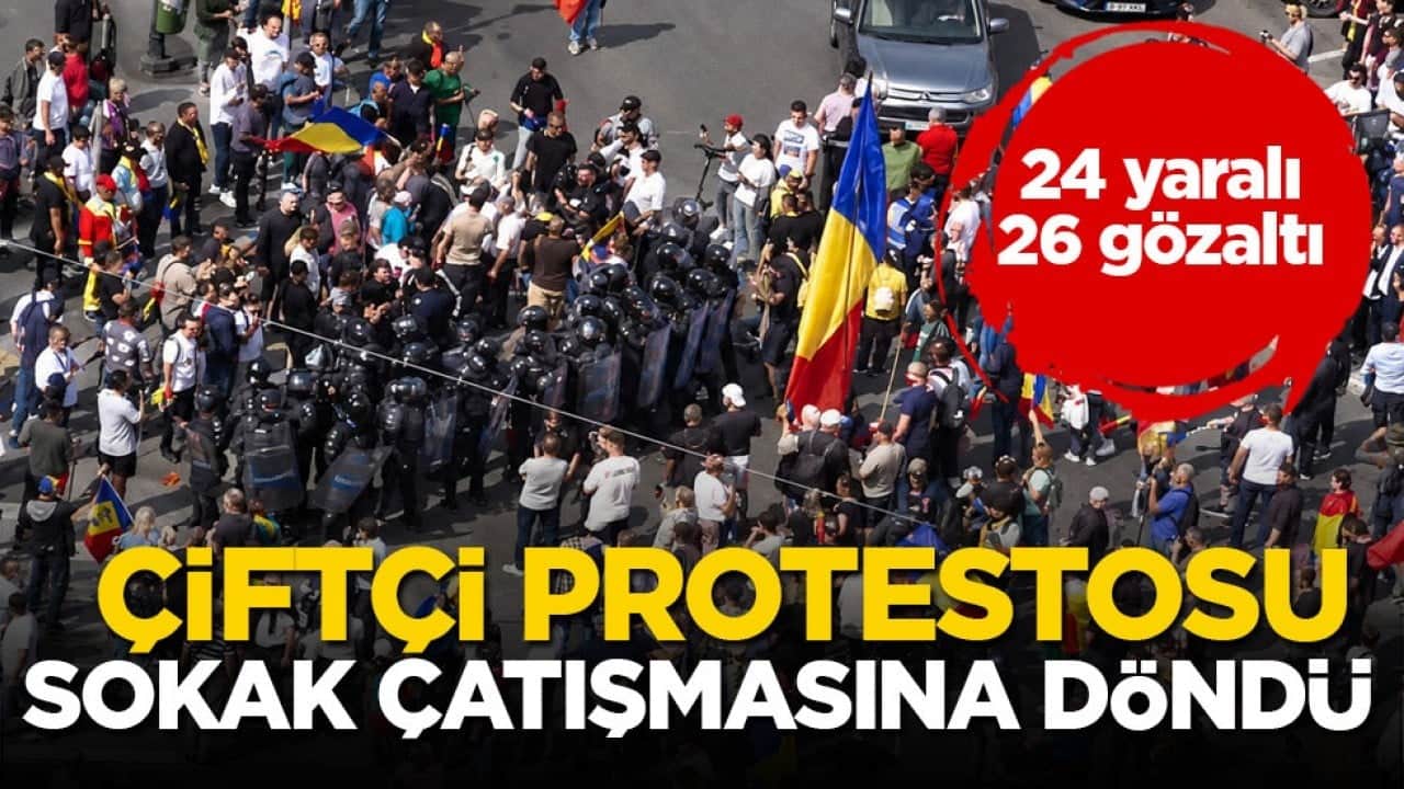 24 yaralı, 26 gözaltı! Çiftçi protestosu sokak çatışmasına döndü 