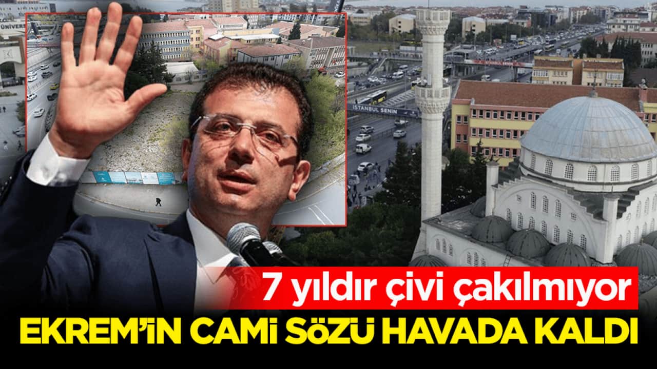 7 yıldır çivi çakılmıyor! Ekrem’in cami sözü havada kaldı