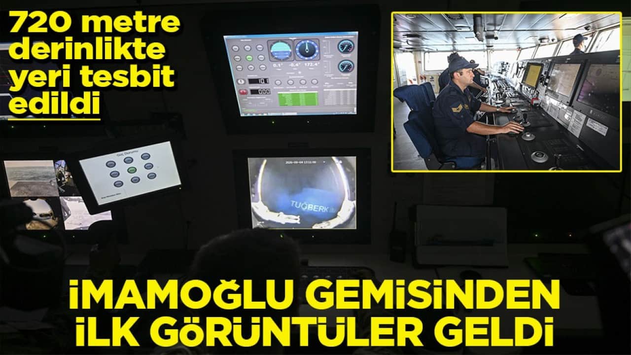 720 metre derinlikte yeri tespit edildi imamoğlu gemisinden ilk görüntüler geldi