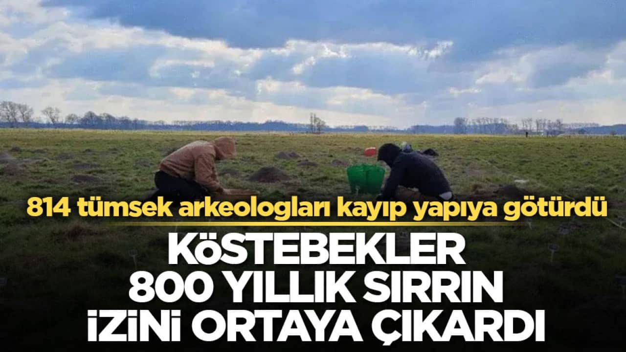 814 tümsek arkeologları kayıp yapıya götürdü! Köstebekler 800 yıllık sırrın izini ortaya çıkardı