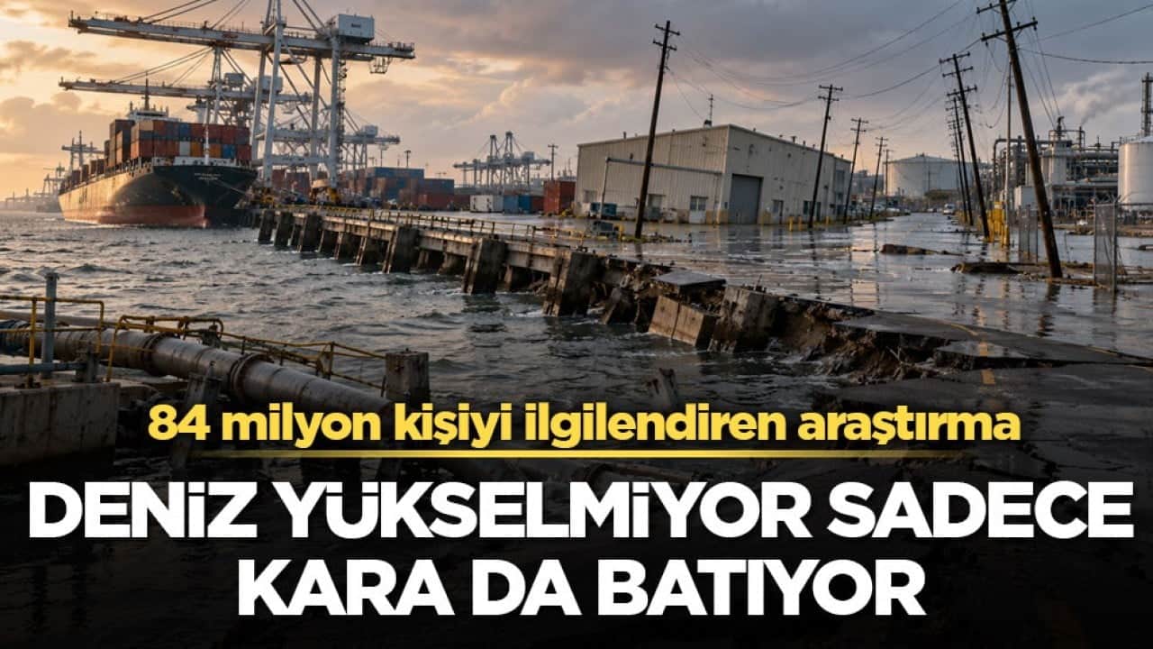 84 milyon kişiyi ilgilendiren araştırma! Deniz yükselmiyor sadece, kara da batıyor