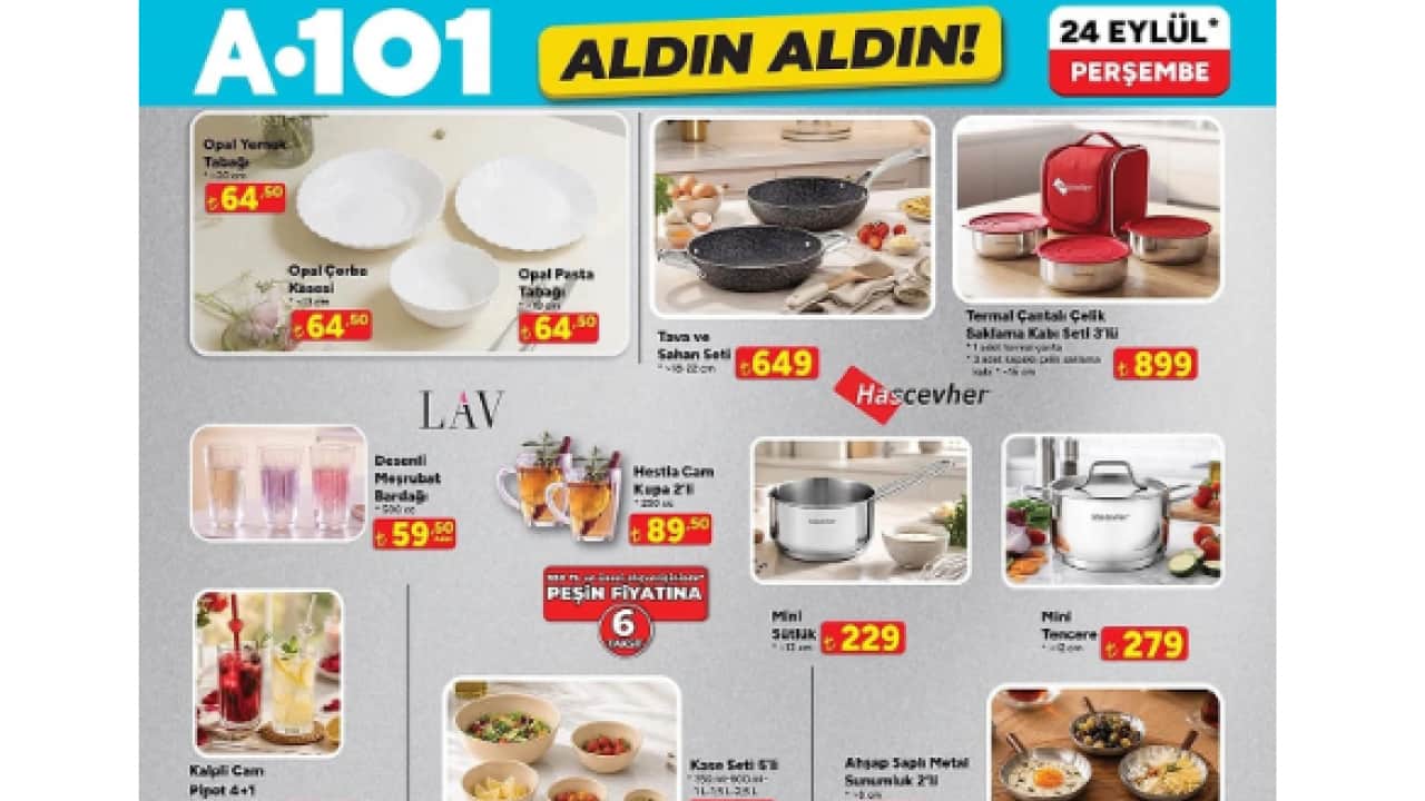 Foto - A101 14 Eylül kataloğu yayımlandı: Herkes markete akın edecek!