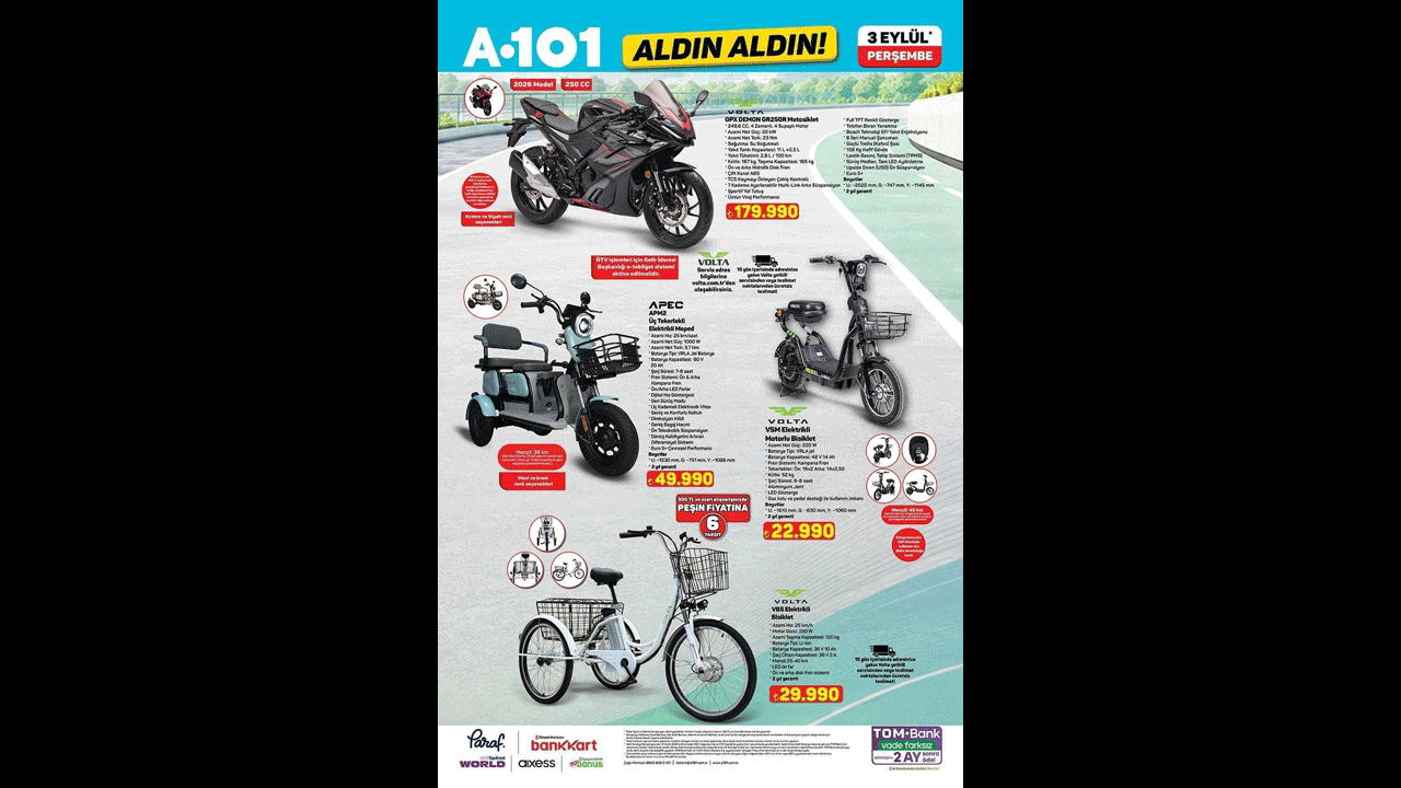 Foto - A101 indirim festivali başladı! Motosikletten gıdaya dev fırsat listesi sızdı!