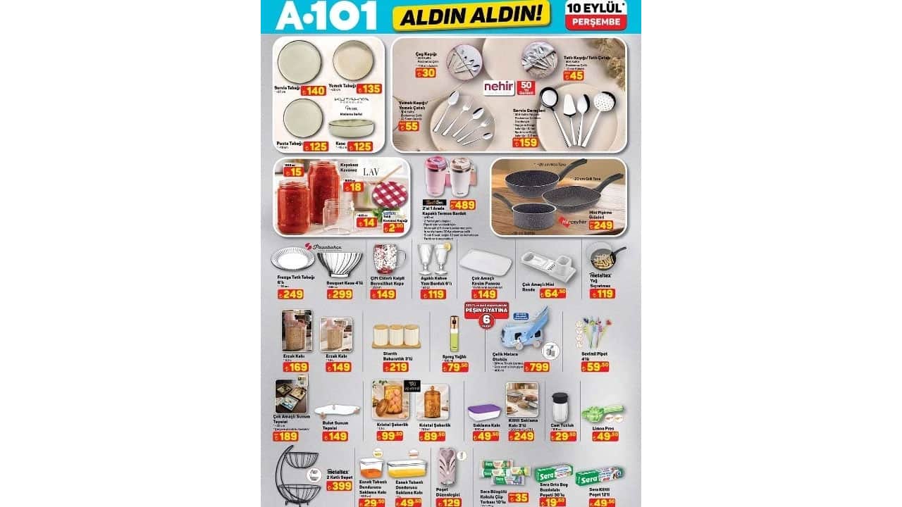 Foto - A101’in 10 Eylül kataloğunda yok yok! Bu ürünleri alan aldı, kaçıran bahtına yandı!