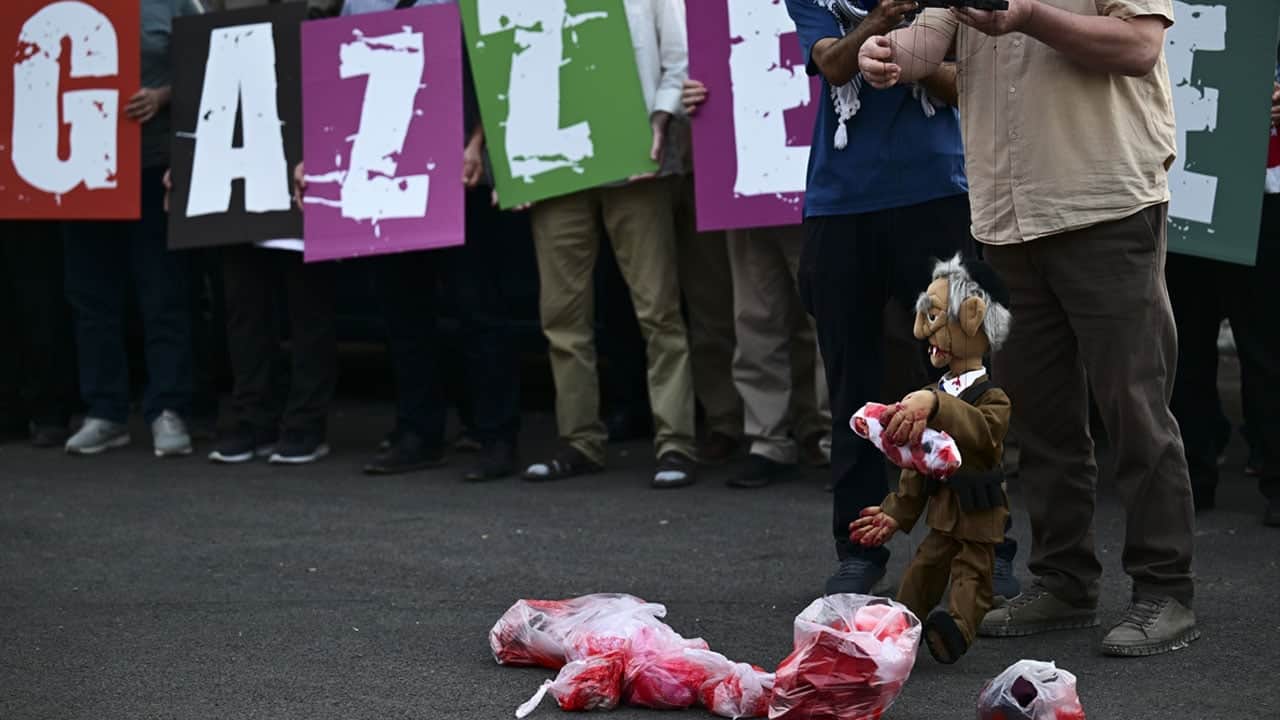 Foto - ABD Büyükelçiliği önünde Gazze protestosu: Sözde barış, özde katliam!