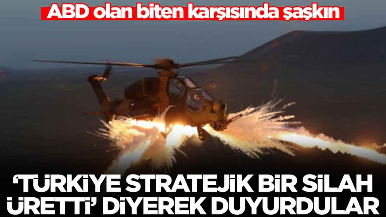 ABD olan biten karşısında şaşkın: 'Türkiye stratejik bir silah üretti' diyerek duyurdular