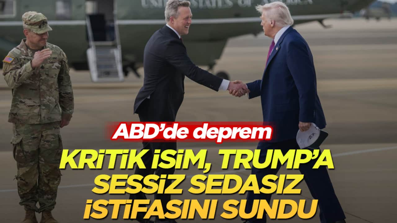 ABD’de deprem! Kritik isim, Trump’a sessiz sedasız istifasını sundu