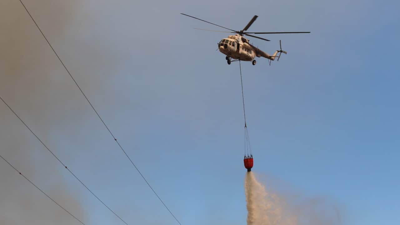 Foto - Adana'da orman yangını! Evler tahliye edildi, uçak ve helikopterler bölgede