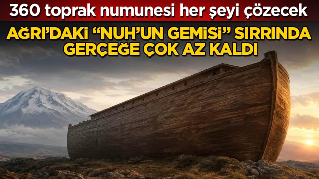 Ağrı’daki "Nuh’un Gemisi" sırrında gerçeğe çok az kaldı! 360 toprak numunesi her şeyi çözecek