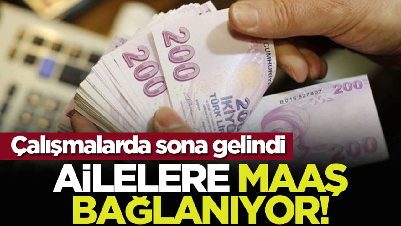 Ailelere maaş bağlanıyor! Çalışmalarda sona gelindi