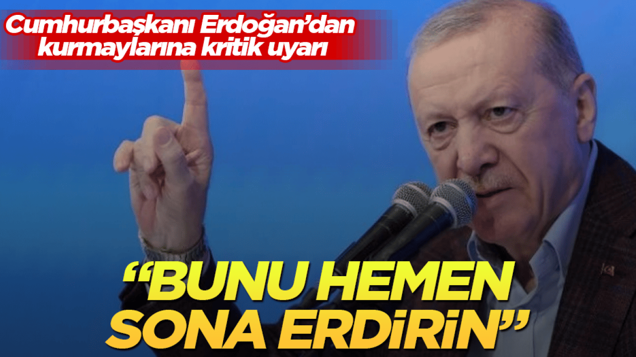 AK Parti kampına damga vurdu! Cumhurbaşkanı Erdoğan’dan kurmaylarına kritik uyarı: Bunu hemen sona erdirin 