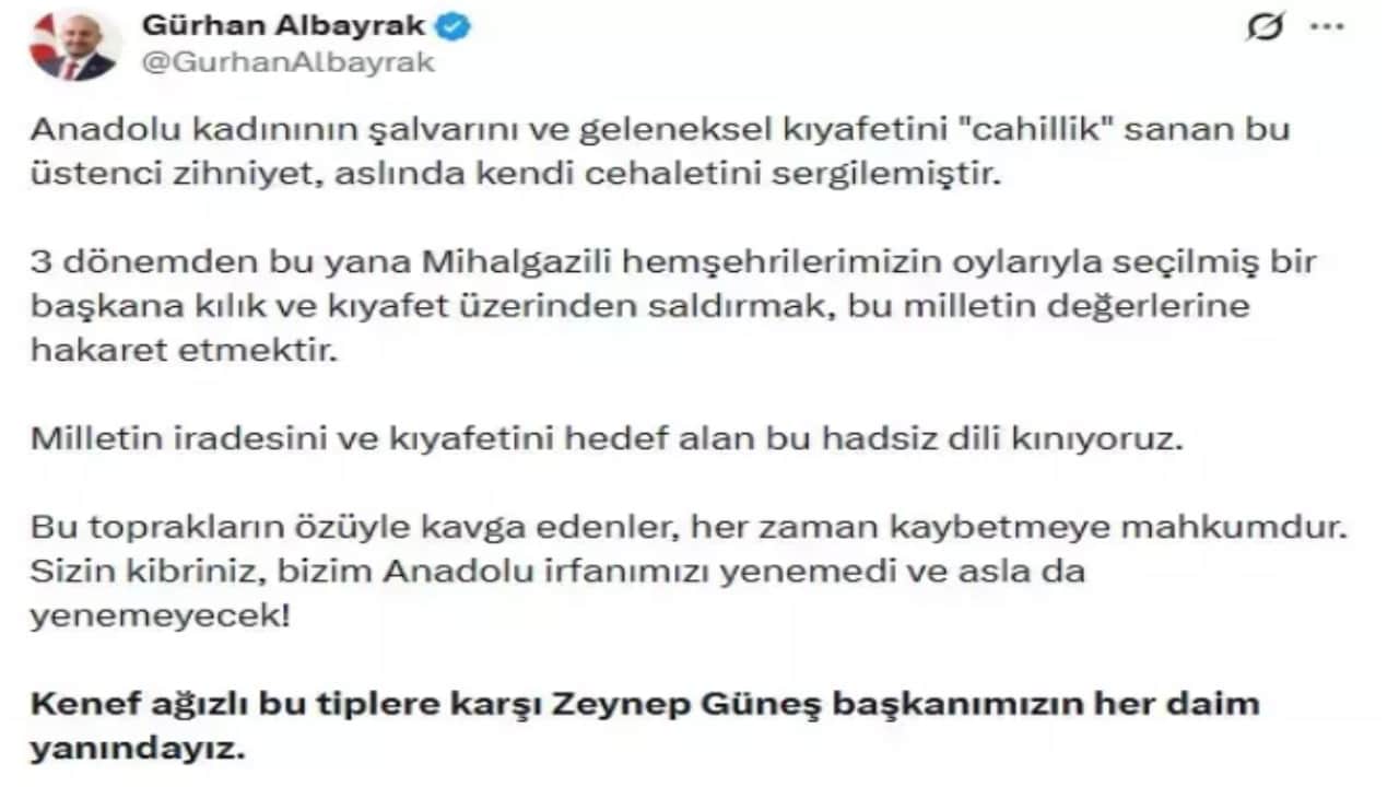 Foto - AK Partili belediye başkanına kıyafeti üzerinden alçakça sözler! Tepki üstüne tepki yağıyor 