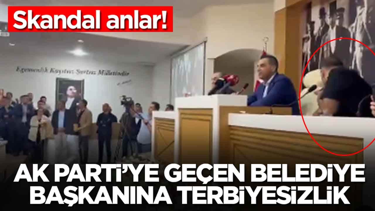 AK Parti'ye geçen belediye başkanına terbiyesizlik