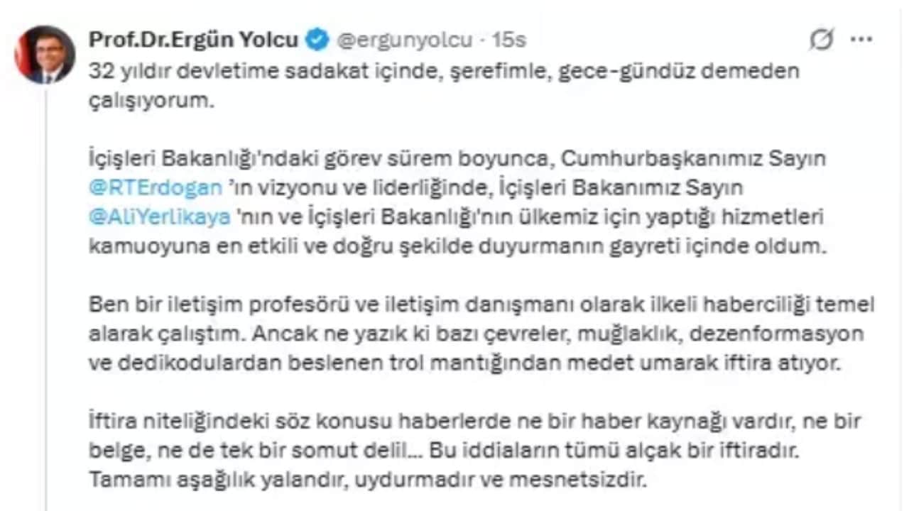 Foto - Ali Yerlikaya’nın en yakınındaki isimdi! Türkiye’yi ayağa kaldıran iddia sonrası ayet paylaşıp "Allah’a sığınıyorum" dedi