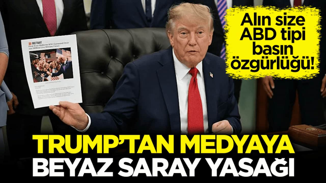 Alın size ABD tipi basın özgürlüğü! Trump’tan medyaya Beyaz Saray yasağı
