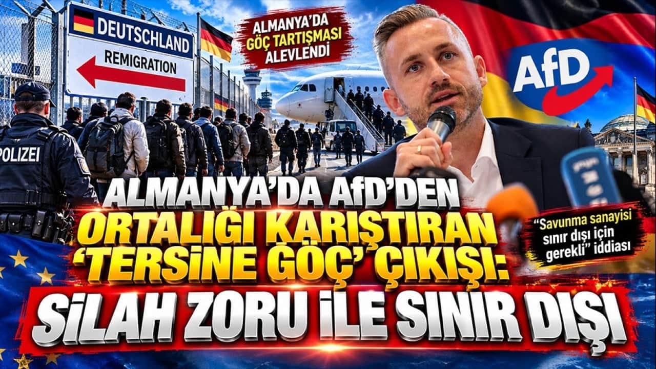 Almanya’da AfD’den ortalığı karıştıran ‘tersine göç’ çıkışı: Silah zoru ile sınır dışı