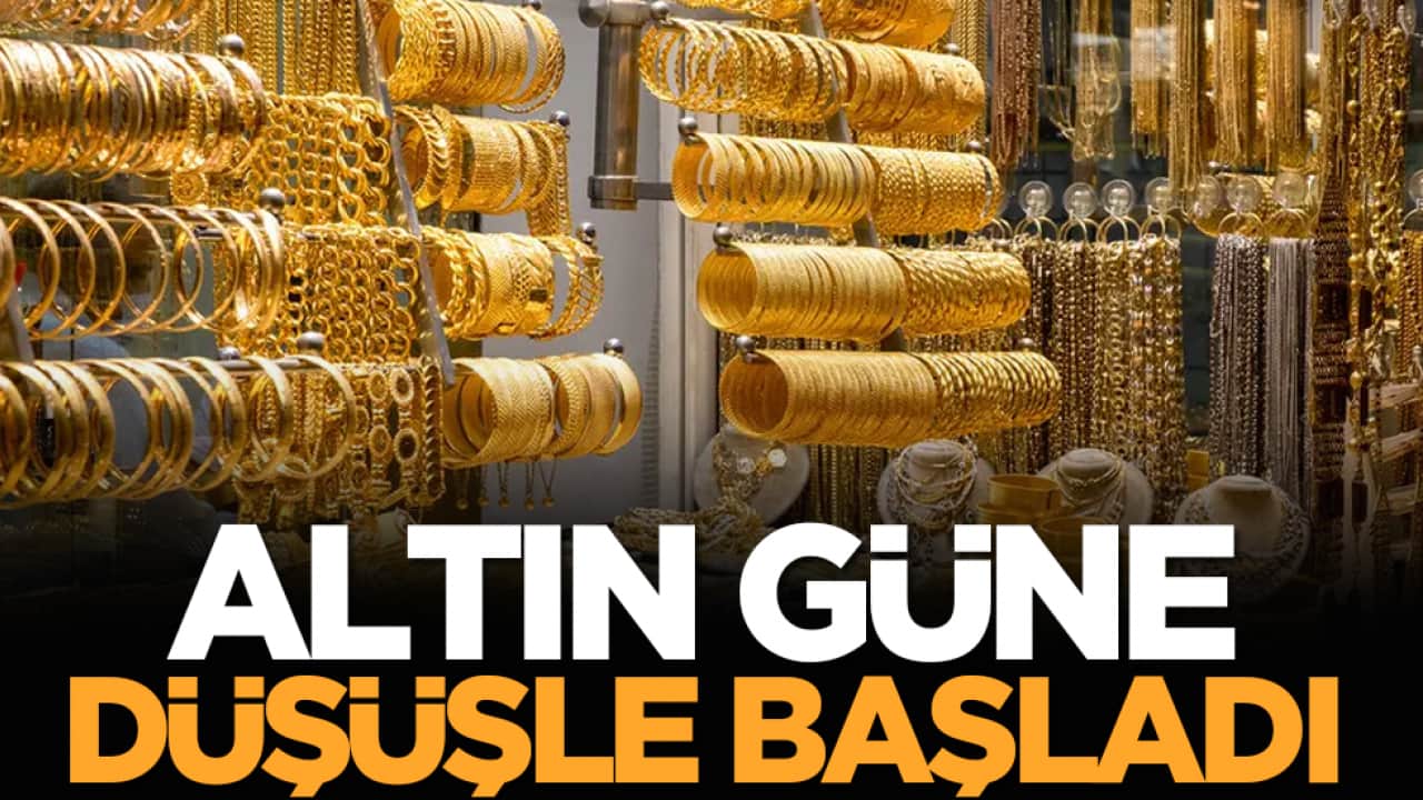 Altın güne düşüşle başladı