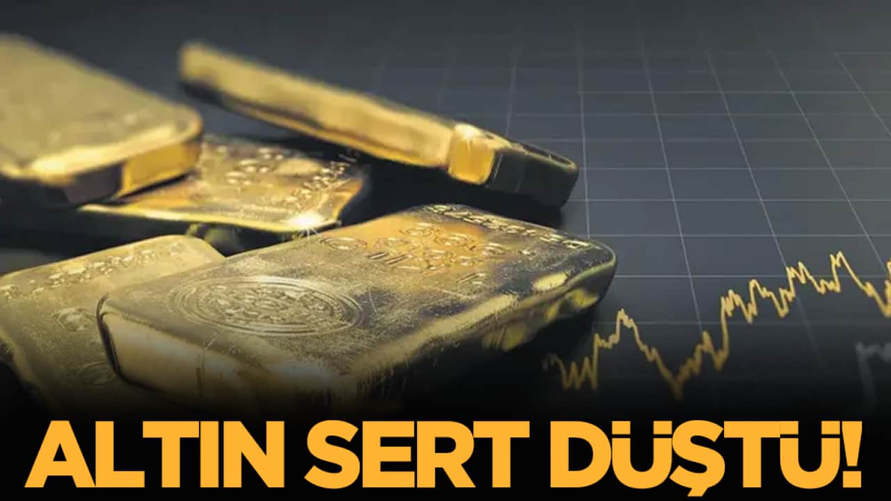 Altın sert düştü!