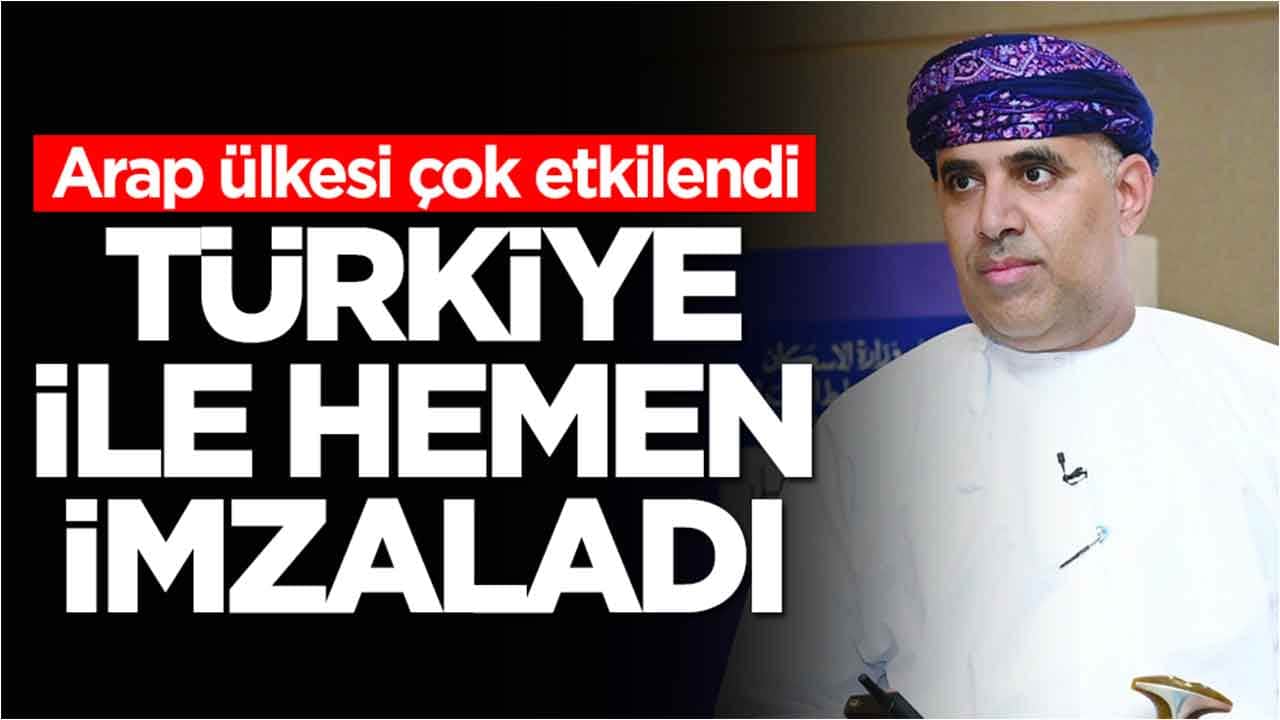 Arap ülkesi çok etkilendi: Türkiye ile hemen imzaladı