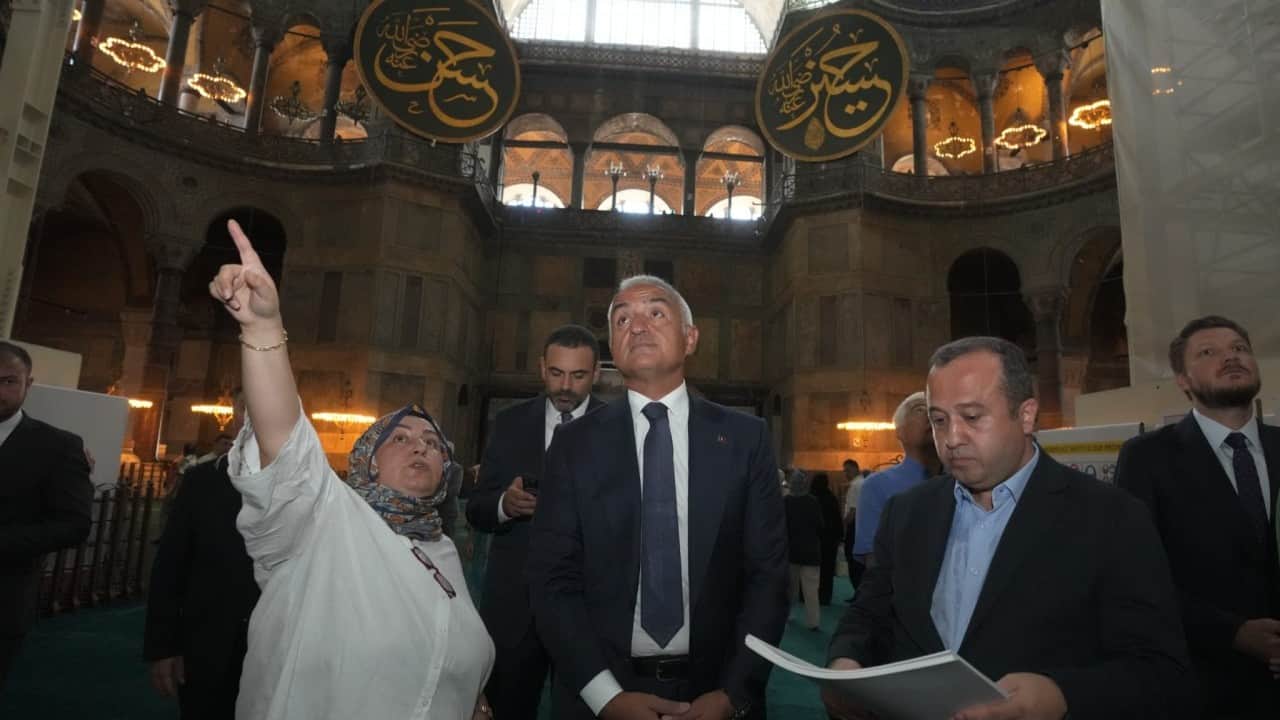 Foto - Ayasofya'da Cumhuriyet tarihinin en kapsamlı restorasyonu hız kesmiyor: Dev restorasyonda 3 etap tamam