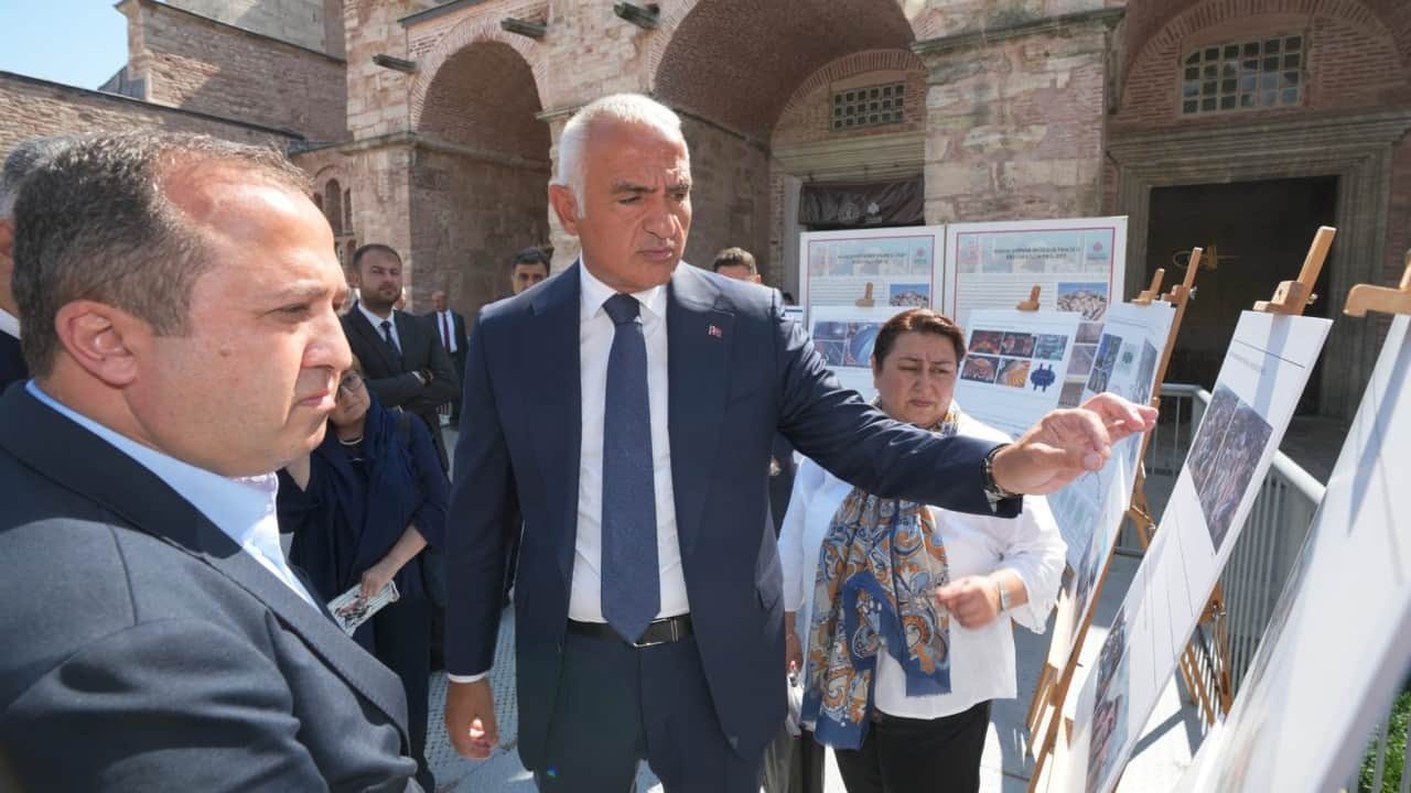 Foto - Ayasofya'da Cumhuriyet tarihinin en kapsamlı restorasyonu hız kesmiyor: Dev restorasyonda 3 etap tamam