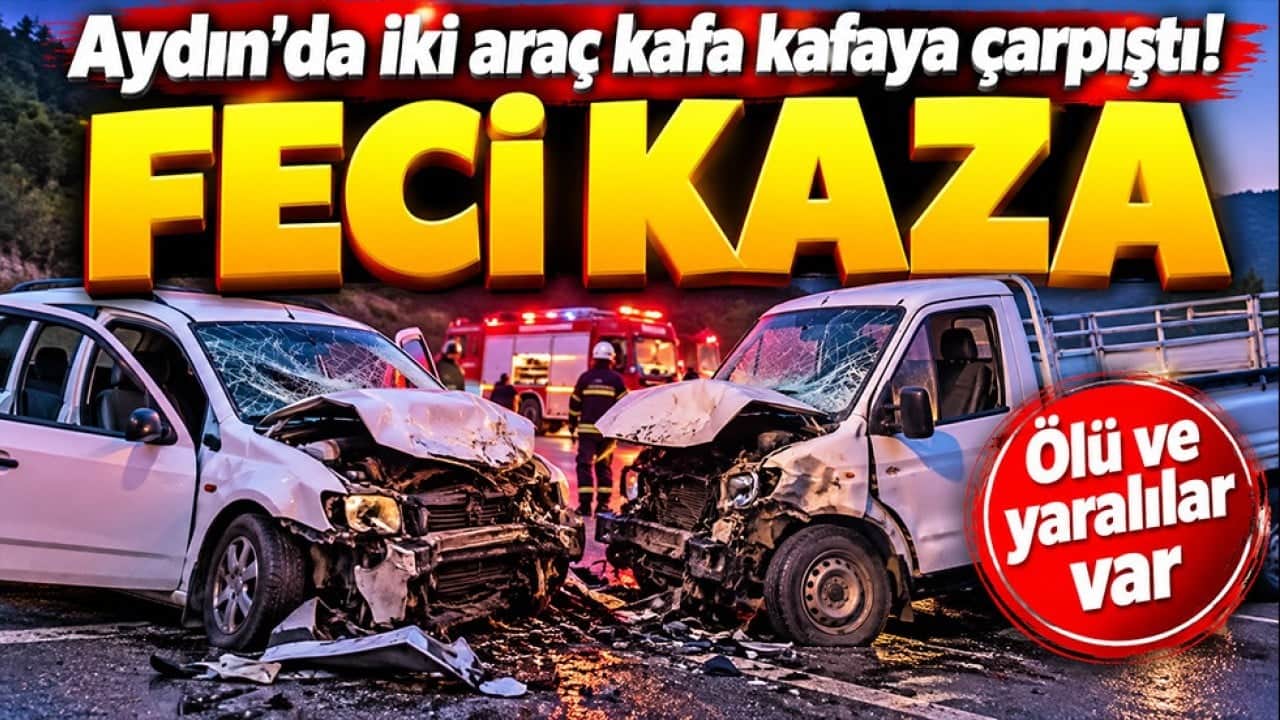 Aydın’da iki araç kafa kafaya çarpıştı! Feci kaza ölü ve yaralılar var
