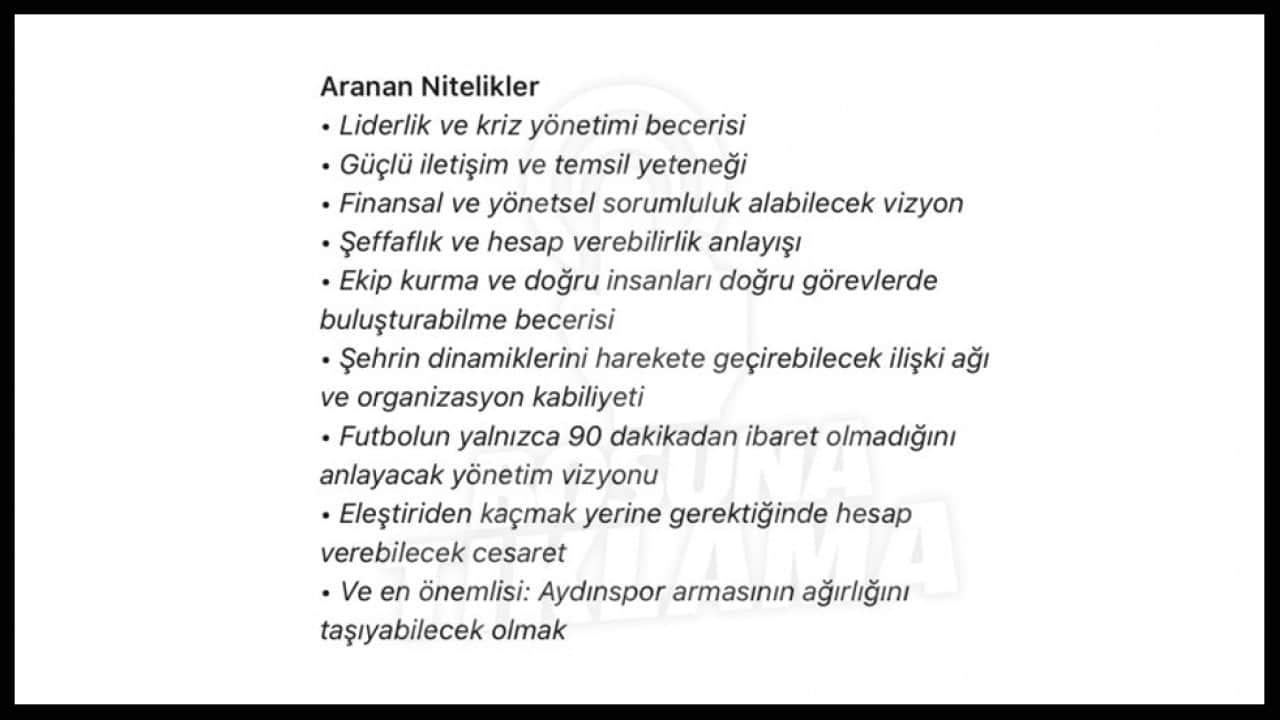 Foto - Aydınspor'un ilanı viral oldu! Başkanlık için bin 391 başvuru