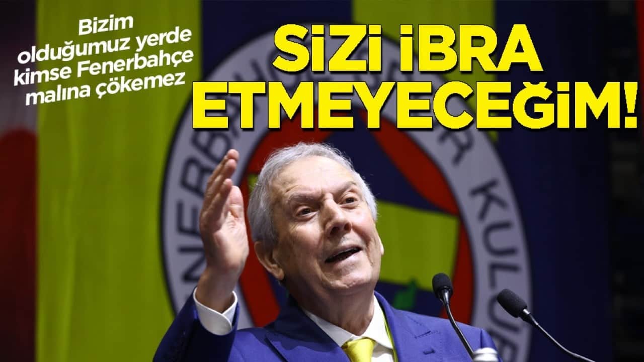 Aziz Yıldırım'dan, Saran yönetimine: Sizi ibra etmeyeceğim... Genel Kurul'da gergin anlar...