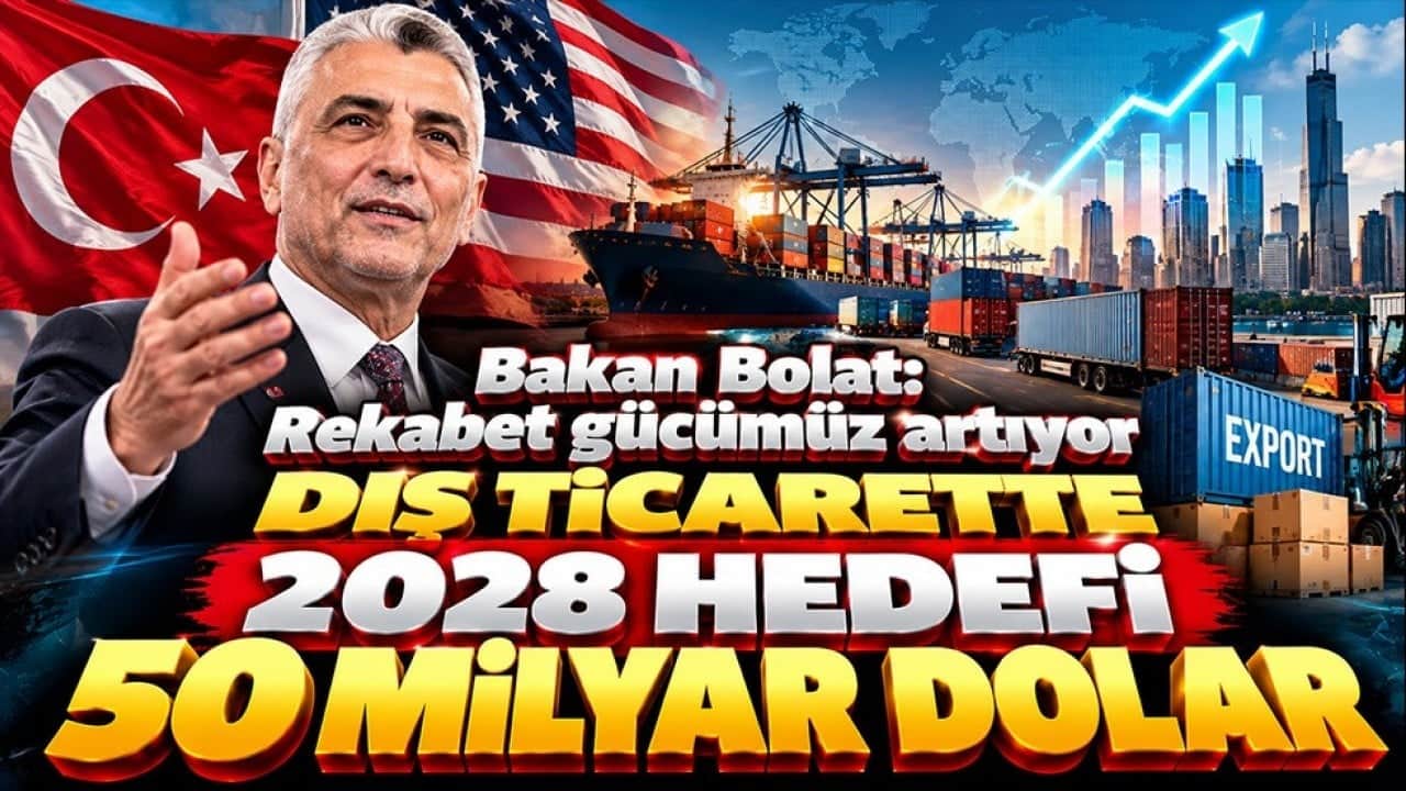 Bakan Bolat: Rekabet gücümüz artıyor! Dış ticarette 2028 hedefi 50 milyar dolar