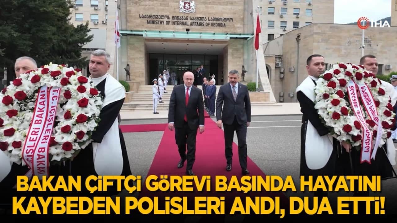 Bakan Çiftçi görevi başında hayatını kaybeden polisleri andı, dua etti!