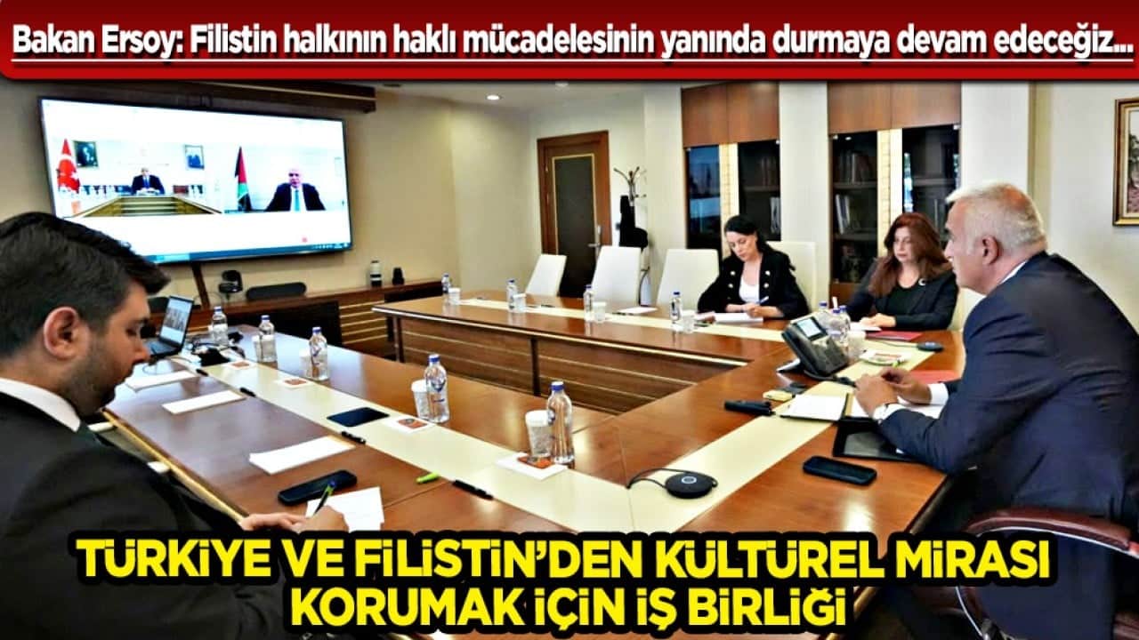 Bakan Ersoy: Filistin halkının haklı mücadelesinin yanında durmaya devam edeceğiz...