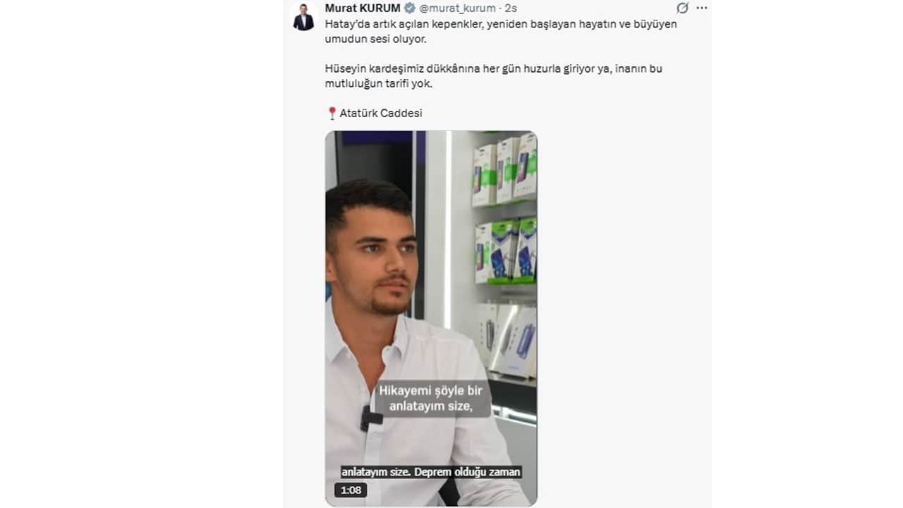 Foto - Bakan Murat Kurum paylaştı! Depremzededen 'yanıldım ve şok oldum' itirafı