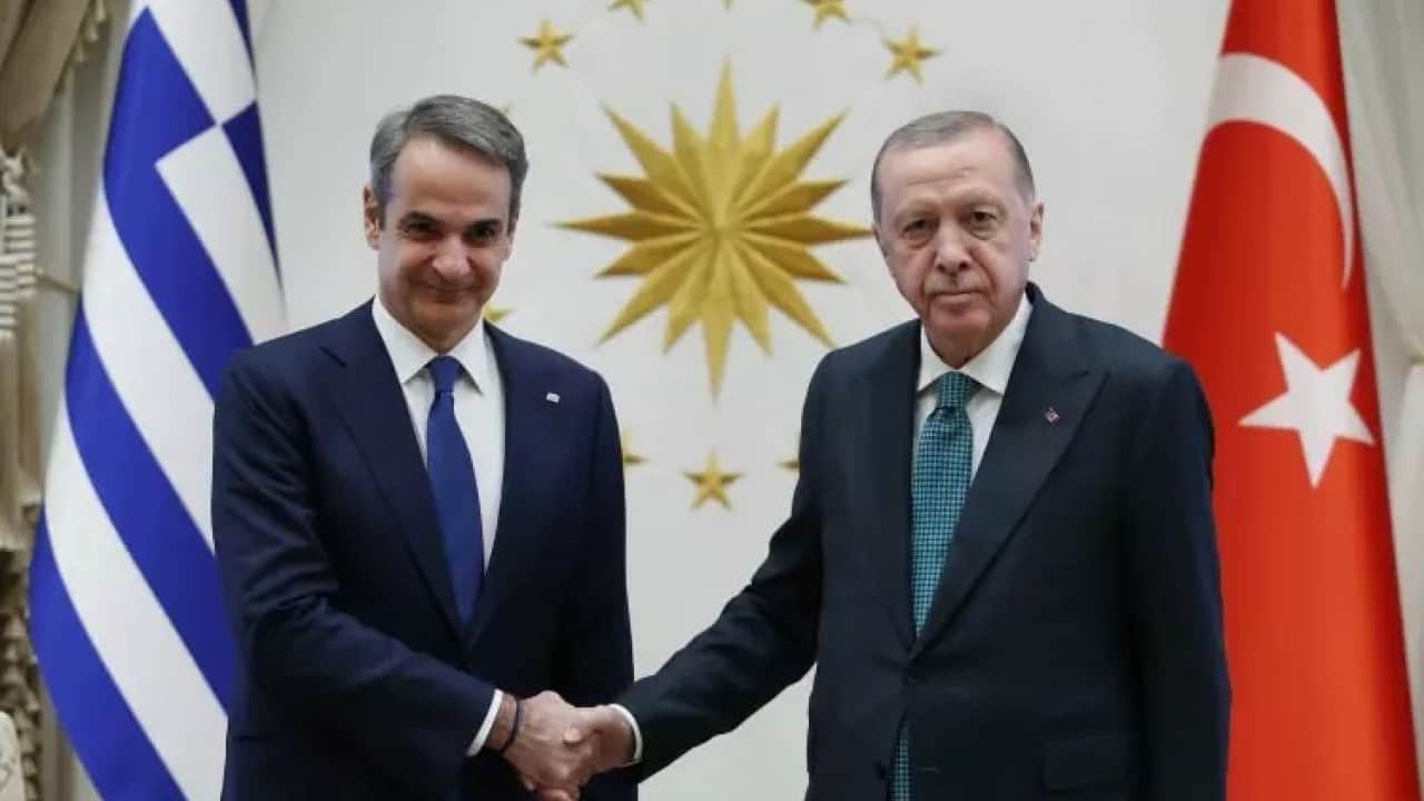 Foto - Başkan Erdoğan, Miçotakis'i kabul etti! İlk kareler geldi