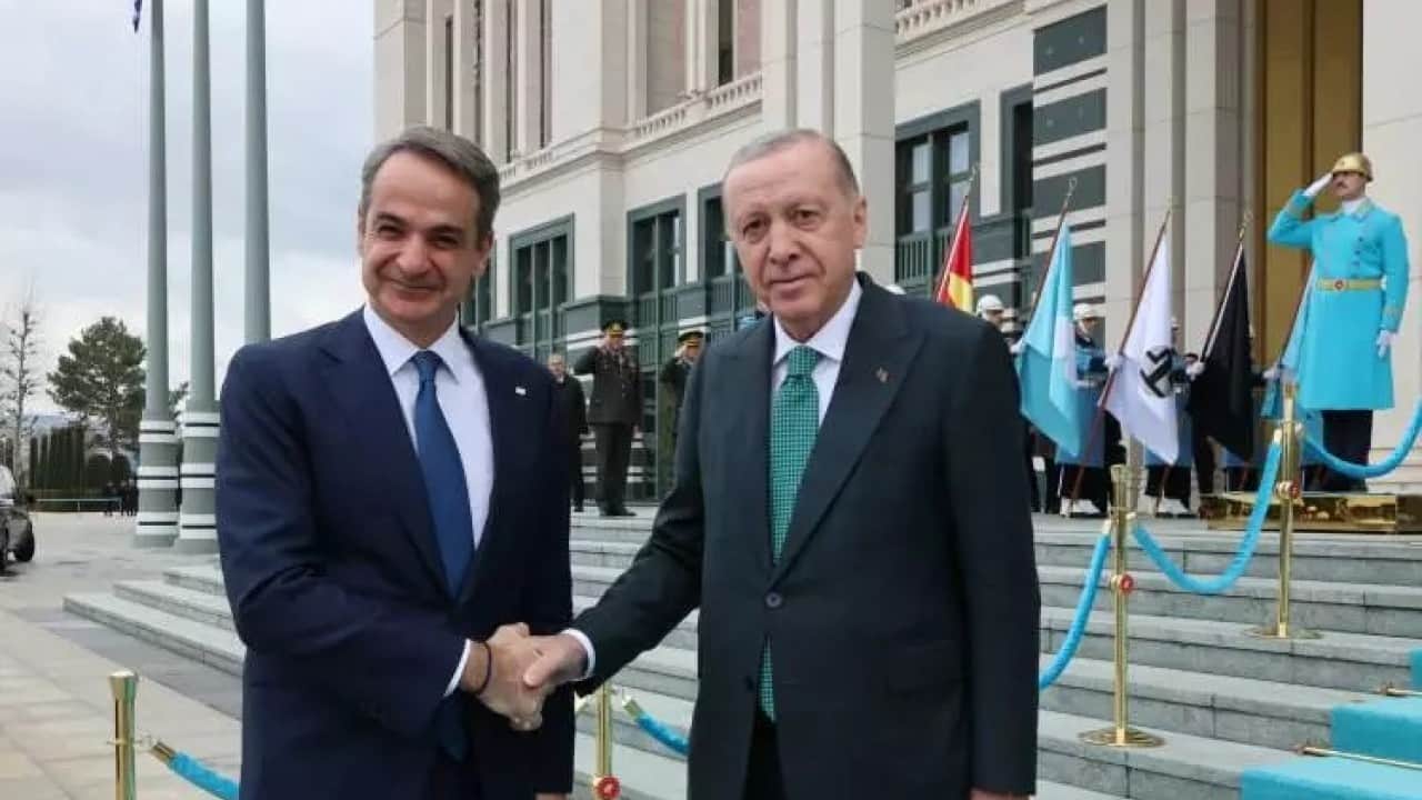 Foto - Başkan Erdoğan, Miçotakis'i kabul etti! İlk kareler geldi