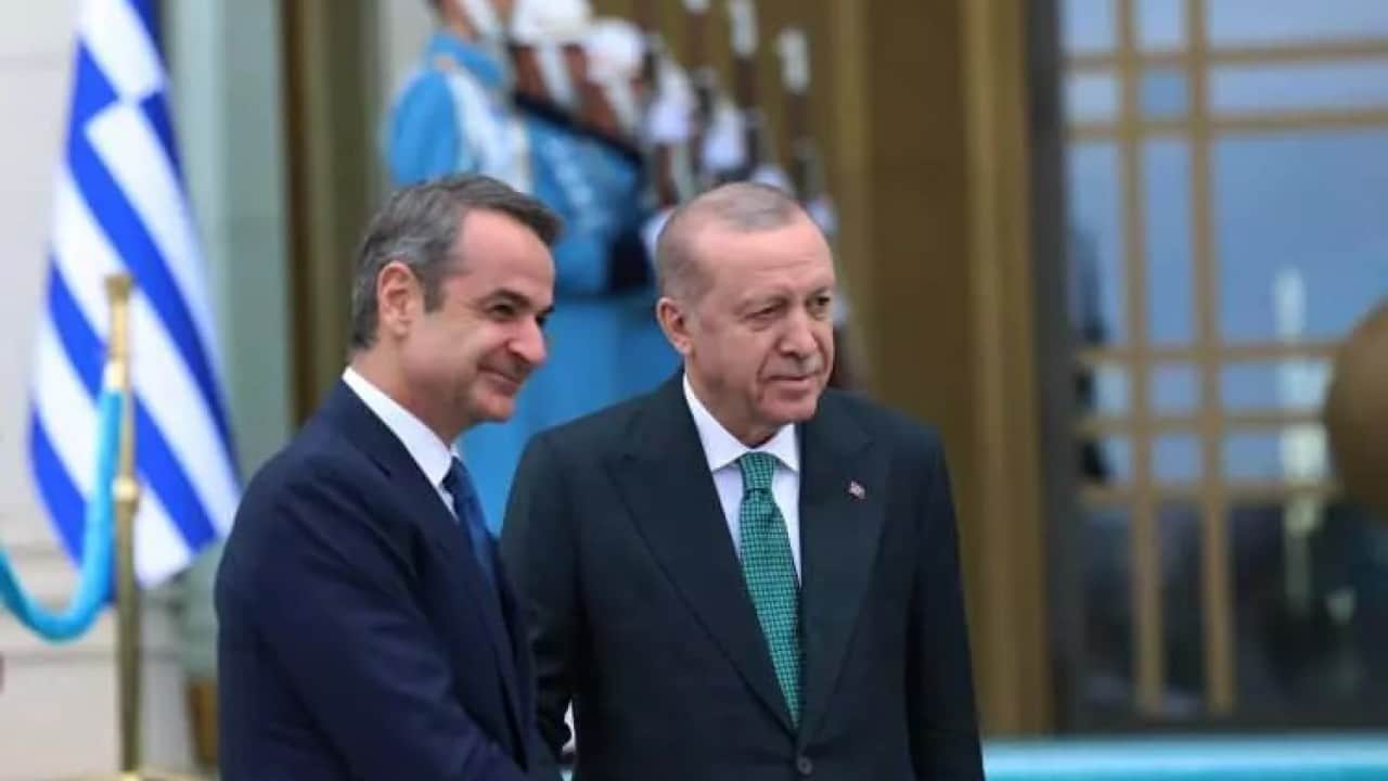Foto - Başkan Erdoğan, Miçotakis'i kabul etti! İlk kareler geldi