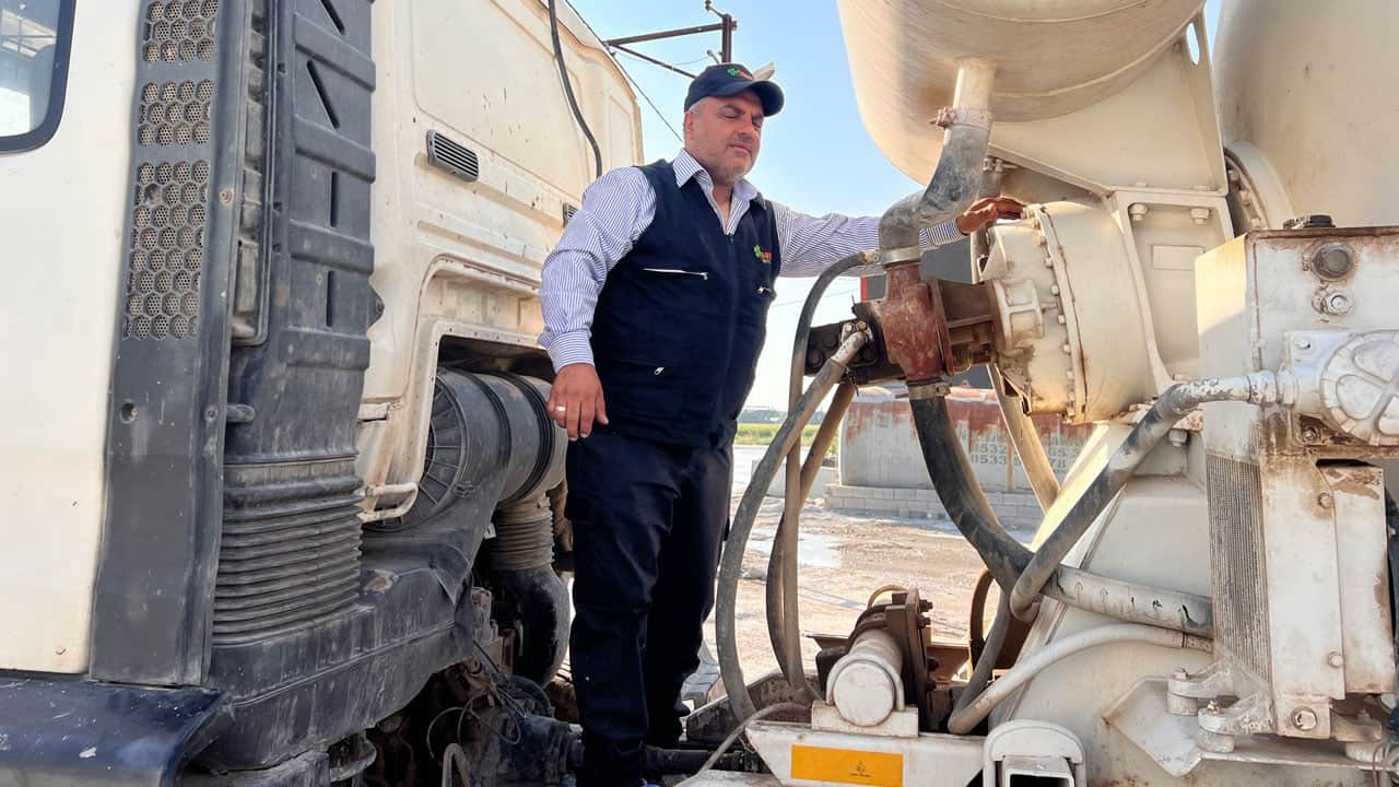 Foto - Beton mikseri 1 aydır çalışmıyor! Sebebi yürekleri ısıttı