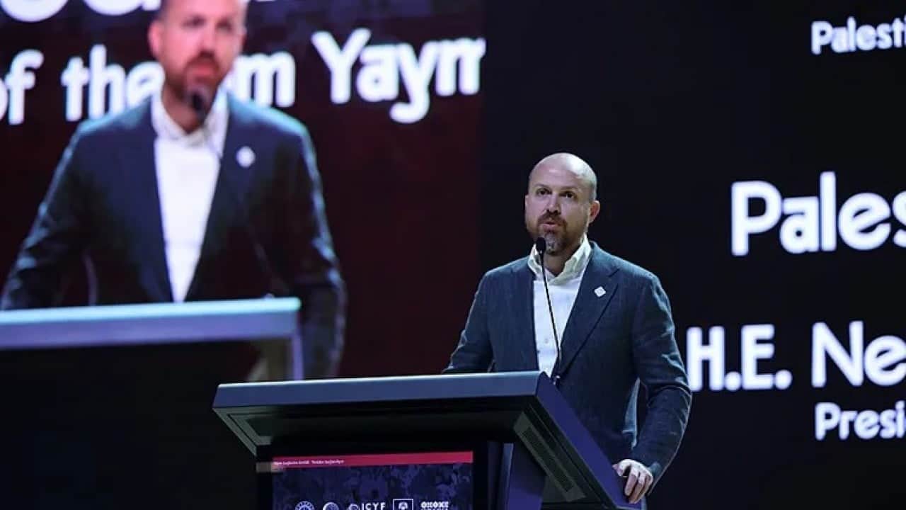 Foto - Bilal Erdoğan'dan Filistin'e açık destek: 