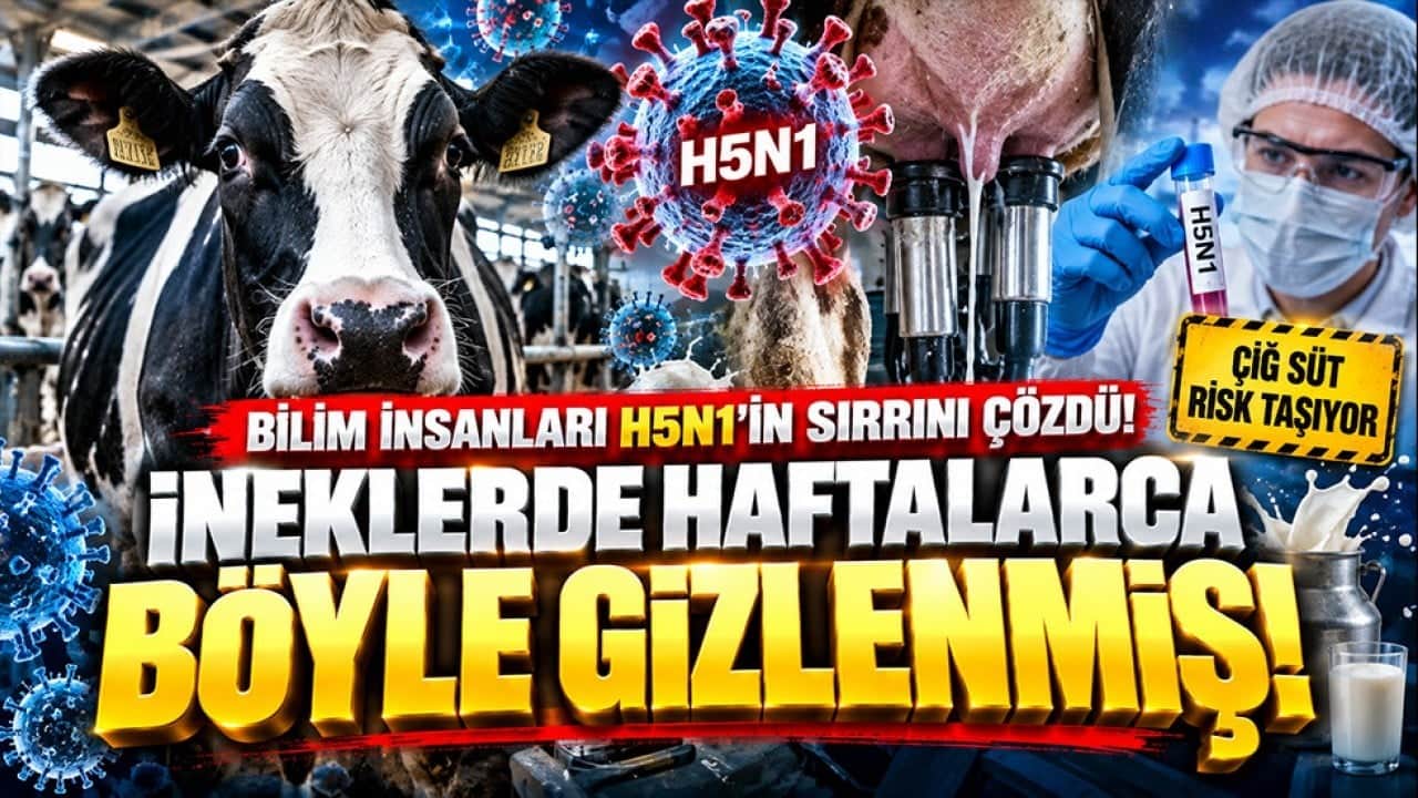 Bilim insanları H5N1'in sırrını çözdü! İneklerde haftalarca böyle gizlenmiş