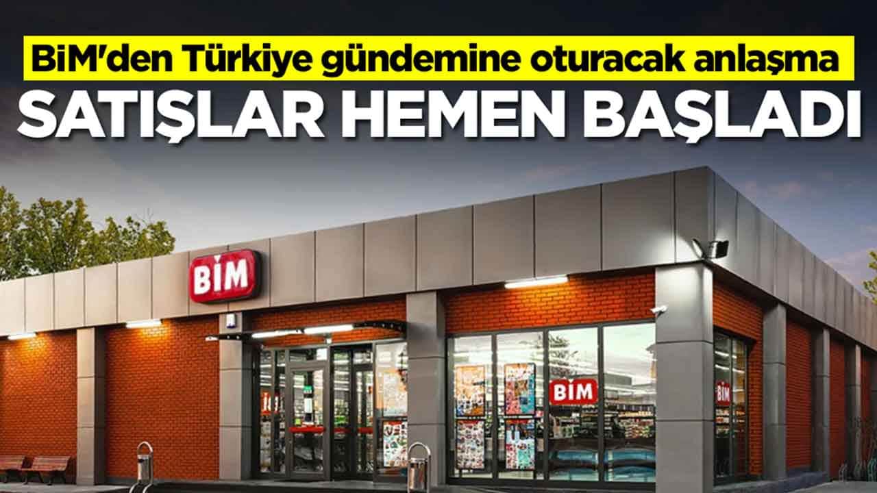 BİM'den Türkiye gündemine oturacak anlaşma: Satışlar hemen başladı