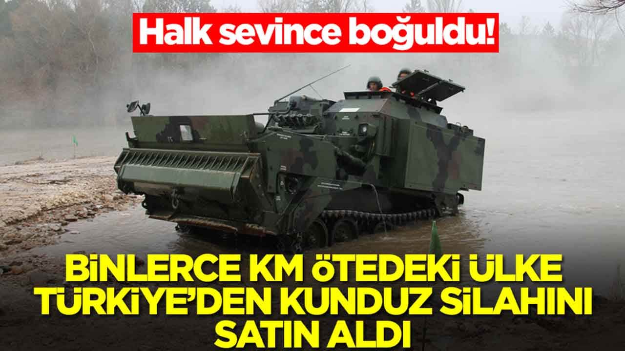 Binlerce kilometre ötedeki ülke Türkiye'den Kunduz silahını aldı: Halk sevince boğuldu