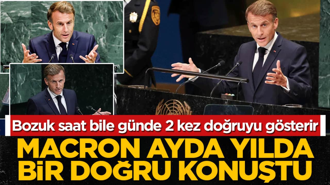 Bozuk saat bile günde 2 kez doğruyu gösterir: Macron, ayda yılda bir doğru konuştu