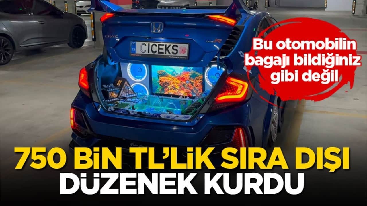 Bu otomobilin bagajı bildiğiniz gibi değil! 750 bin TL’lik sıra dışı düzenek kurdu