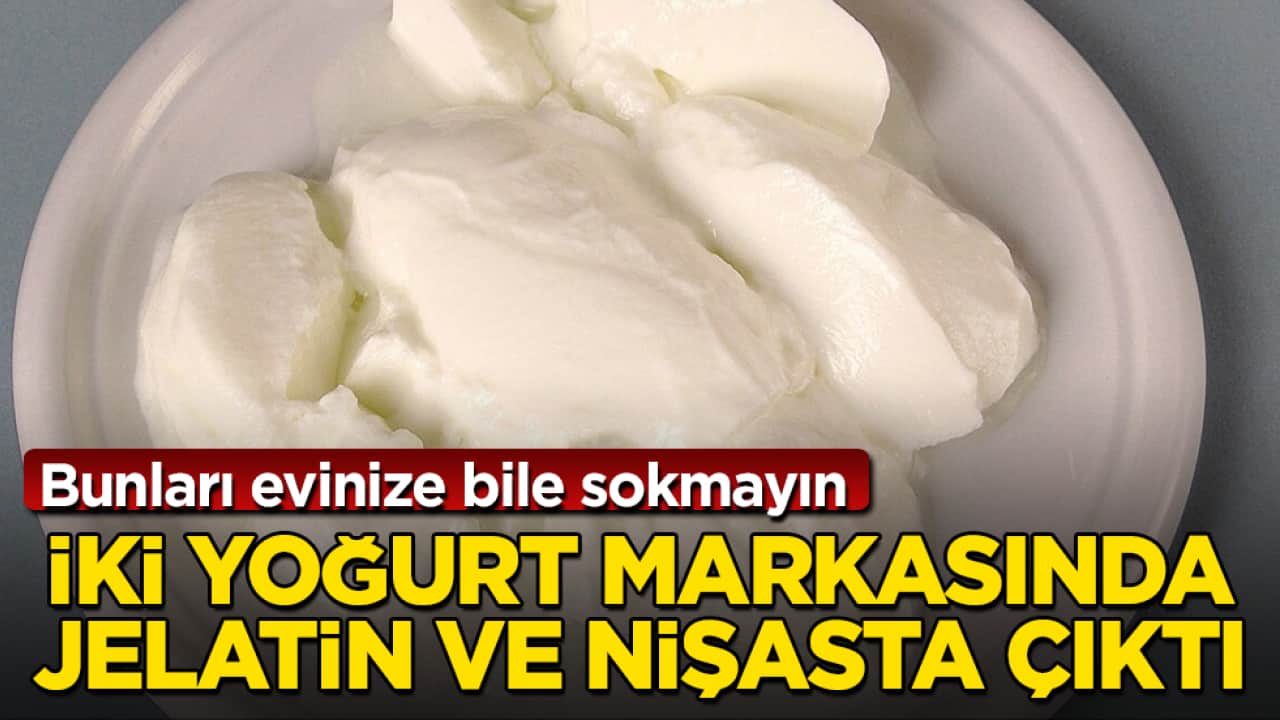 Bunları evinize bile sokmayın! İki yoğurt markasında jelatin ve nişasta çıktı