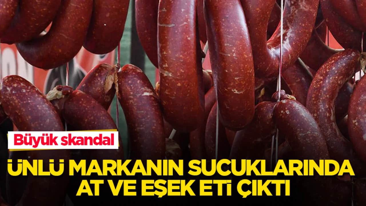 Büyük skandal! Ünlü markanın sucuklarında at ve eşek eti çıktı