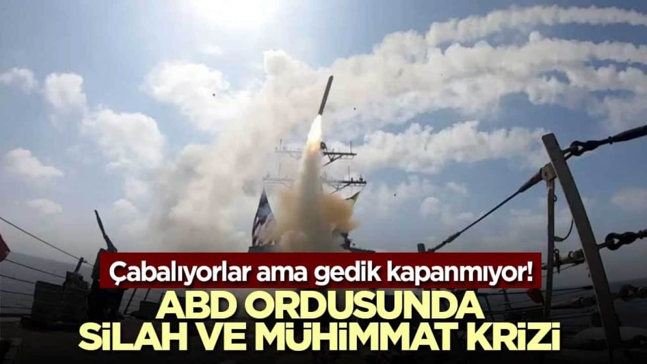 Çabalıyorlar ama gedik kapanmıyor! ABD ordusunda silah ve mühimmat krizi