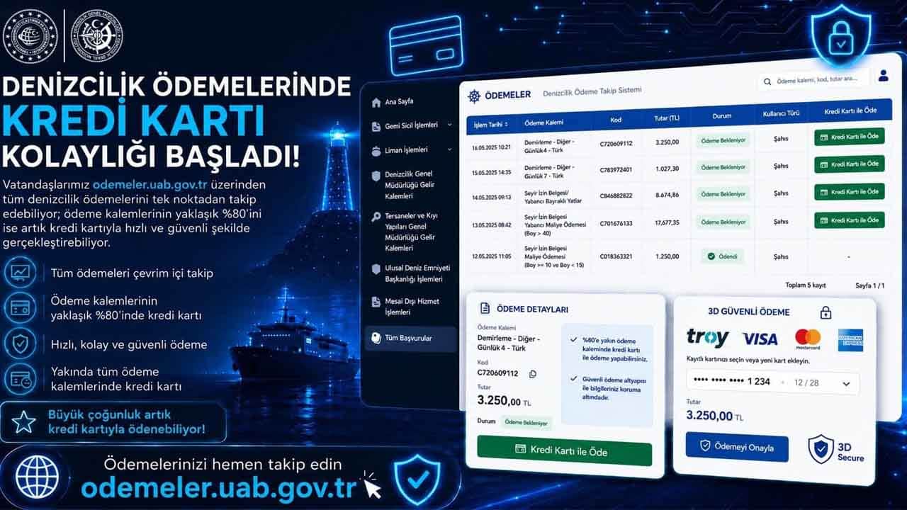 Foto - Denizcilikte dijital adım: Bankaya git öde dönemine son