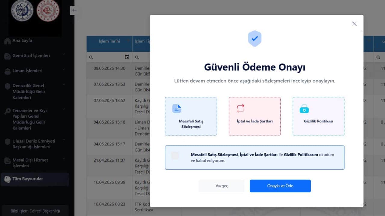 Foto - Denizcilikte dijital adım: Bankaya git öde dönemine son