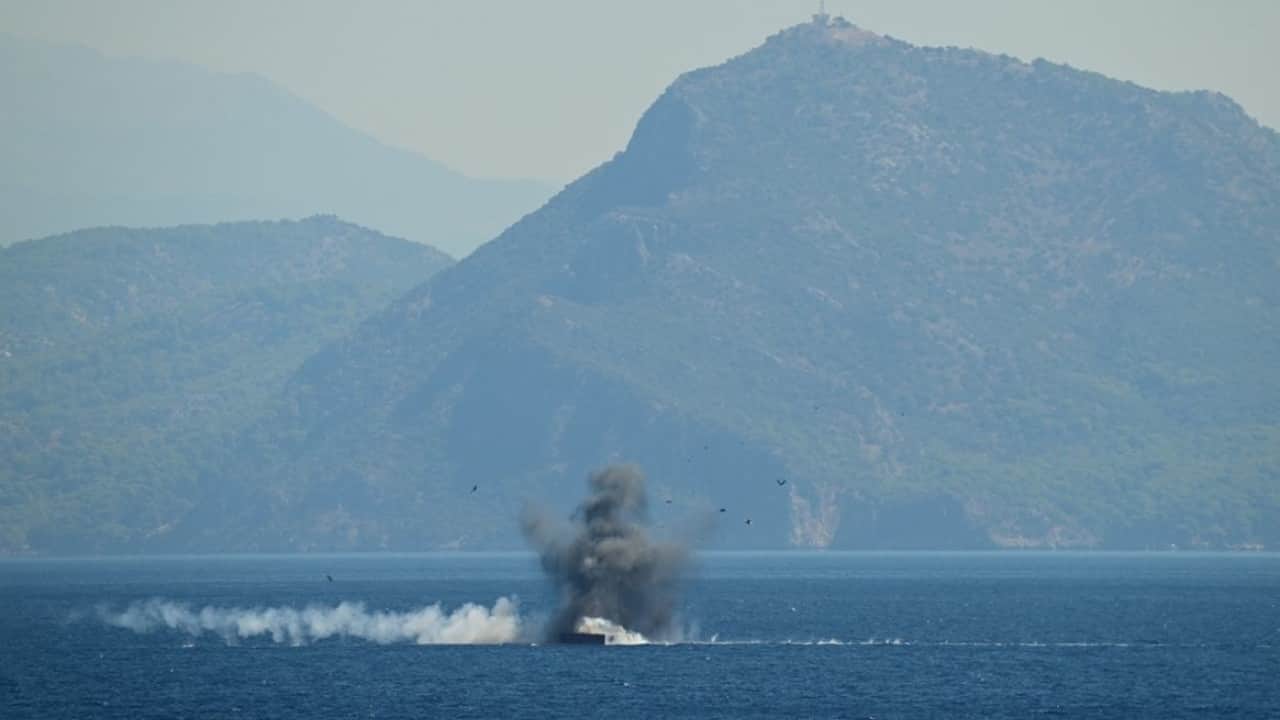 Foto - Denizkurdu Tatbikatı'nın seçkin gözlemci günü başladı! 100 gemi ve 50 hava aracı görev alıyor