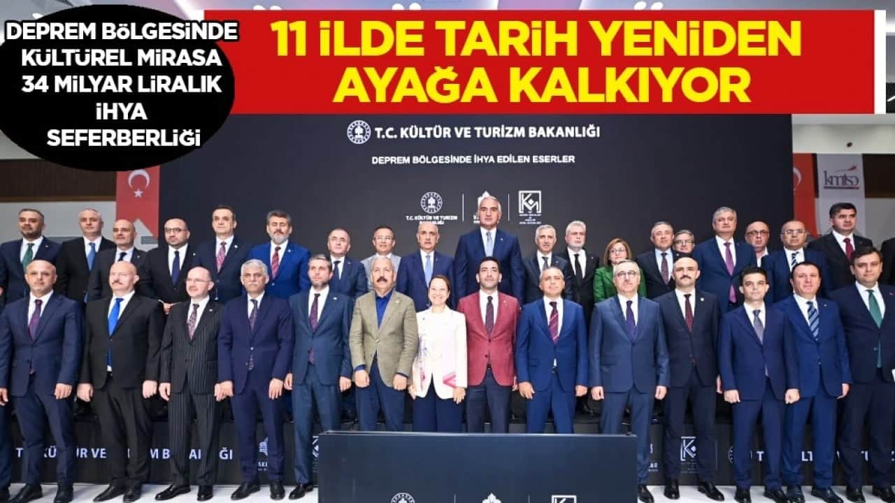 Deprem bölgesinde kültürel mirasa 34 milyar liralık ihya seferberliği: Kalelerden, camilere, müzelerden tarihi çarşılara 