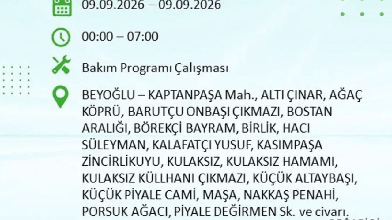 Foto - Dikkat! İstanbul’da 9 saatlik elektrik kesintisi! İşte elektriksiz kalacak o ilçeler
